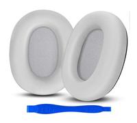 Aurivor Genuine Leather Replacement Ear Pads Cushions for Sony WH-1000XM6 Noise Canceling Headphones, Premium Sony XM6 Earpads Covers with Soft Lambskin, Optimized Memory Foam (Lambskin-Silver)