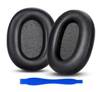 Aurivor Genuine Leather Replacement Ear Pads Cushions for Sony WH-1000XM6 Noise Canceling Headphones, Premium Sony XM6 Earpads Covers with Soft Lambskin, Optimized Memory Foam (Lambskin-Black)