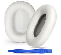 Aurivor Replacement Ear-Pads Cushions for Sony WH-1000XM5 Noise Canceling Headphones, Premium XM5 Ear Covers with Soft Protein Leather, Optimized Memory Foam (Silver)