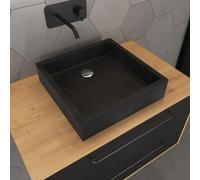 Aurlane Countertop Washbasins, Resin Stone, Black