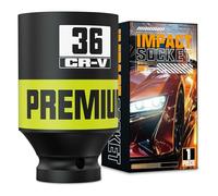 Aurlloct 1/2" Drive Impact Socket Single, 36 mm Hex Long Socket for Auto Motive Trucks Car Tires Tractors Engines Repairing DIY Mechanic Tool