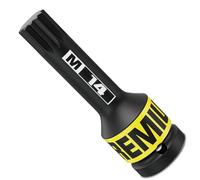 Aurlloct 1/2 Inch Drive Impact XZN Bit Socket, M14 Impact Triple Square Spline Bit Socket, Auto Repair Industrial Assembly Equipment Maintenance