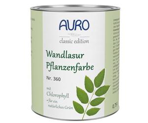 AURO Colour wash plant glazes, Blattgrün - Nr. 360-61 - 0,75 liter