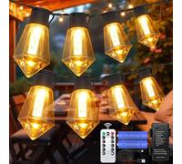 aurogeek 30FT/9M Battery Festoon Lights Outdoor Garden with Timer