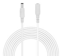 Auroh 1 Meter CCTV 2.1 x 5.5mm DC 12V Power Extension Cable White