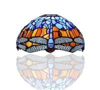 Auroh 10 inch Tiffany Lampshades Antique Style Handcrafted Stained Glass Shade ONLY (1002)