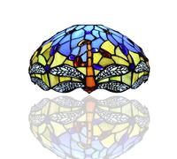 Auroh 10 inch Tiffany Lampshades Antique Style Handcrafted Stained Glass Shade ONLY (1003)