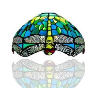 Auroh 10 inch Tiffany Lampshades Antique Style Handcrafted Stained Glass Shade ONLY (1015)