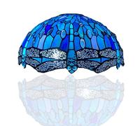 Auroh 16 inch Tiffany Style Lampshades Antique Handcrafted Stained Glass Shade ONLY (1607)