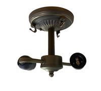 Auroh Ceiling Lamp Base Fitting with 2X E27 Bulb Holders for 16 inch Tiffany Style Lampshades for Bedroom Living Room Hallway Lounge