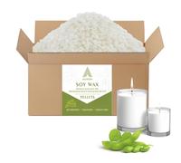 Auroh Pure Soy Wax for Candle Making - 10KG Premium Candle Wax Pellets for DIY Projects - Natural and Eco-Friendly SOYA Wax Beads for Arts and Crafts
