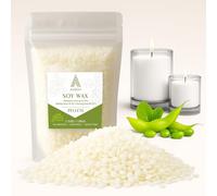 Auroh Pure Soy Wax for Candle Making - 1KG Premium Candle Wax Pellets for DIY Projects - Natural and Eco-Friendly SOYA Wax Beads for Arts and Crafts