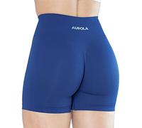 AUROLA Dream Collection Women Workout Shorts High Waist Gym Shorts, Scrunch Butt Seamless Athletic Shorts, Surf the Web, L