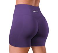 AUROLA Dream Collection Women Workout Shorts High Waist Gym Shorts, Scrunch Butt Seamless Athletic Shorts, Gentian Violet, XS