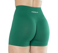 AUROLA Dream Collection Women Workout Shorts High Waist Gym Shorts, Scrunch Butt Seamless Athletic Shorts, Aventurine, M