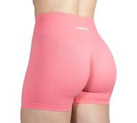 AUROLA Dream Collection Workout Shorts for Women High Waist Seamless Scrunch Athletic Running Gym Yoga Active Shorts Black, Bubblegum, M