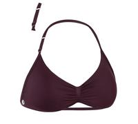 AUROLA Influence Adjustable Strappy Sports Bras for Women,Seamless Backless Padded Straps Impact Yoga Gym Workout Bra, Black Cherry, S