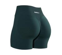 AUROLA Influence Collection Workout Shorts for Women,No Roll Up Squat Proof New Scrunch Seamless Compression Gym Short, Ponderosa Green, S