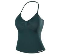 AUROLA Influence Longline Strappy Workout Halter Tops for Women,Removable Cups Padded Bras Impact Gym Yoga Sleeveless Top, Ponderosa Green, L