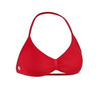 AUROLA Influence Strappy Bra Sports Bras for Women, Backless Padded Impact Strappy Bra Workout Gym Yoga with Removable Cups, Chili Red, XS