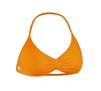 AUROLA Influence Strappy Bra Sports Bras for Women, Backless Padded Impact Strappy Bra Workout Gym Yoga with Removable Cups, Persimmon Orange, XS