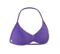 AUROLA Influence Strappy Bra Sports Bras for Women, Backless Padded Impact Strappy Bra Workout Gym Yoga with Removable Cups, Dark Purple, S