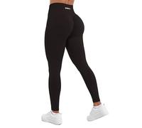 AUROLA Influence Workout Leggings for Women, Seamless Compression Tummy Control Leggings Mid Rise Yoga Pants, Coffee, XL