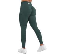 AUROLA Influence Workout Leggings for Women, Seamless Compression Tummy Control Leggings Mid Rise Yoga Pants, Eden Green, S