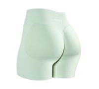 AUROLA Influence Workout Shorts for Women,2.5 3.5 4.5 5.5 6.5 No Roll Up Squat Proof Scrunch Seamless Compression Gym Short, Fog Green, M