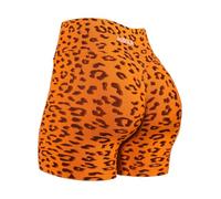 AUROLA Leopard Seamless Scrunch Butt Lifting Workout Shorts for Women, Leo