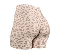 AUROLA Leopard Seamless Scrunch Butt Lifting Workout Shorts for Women, Leo