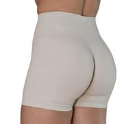 AUROLA Women's Collection Workout-Shorts, Camo-Blanc De Blanc, S