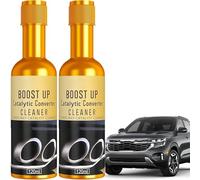 AurolaGlow Catalytic Converter Cleaner Petrol & Fuel System Cleaner 2PCS, Gasoline Engine Carbon Deposit Remover for Auto Parts & Exhaust System Maintenance