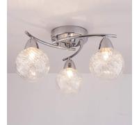 AUROLITE BOLLA 3xG9 LED Semi Flush Ceiling Light, Polished