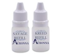 Auronna Kreed & Savage Car Air Freshener (Pack of 2) * 30ml Oil Refill, Suitable for Car Diffuser, USB Diffusers, Oil Burners & Wax Melts