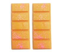 Auronna Wax Melts Bar (Bum Bum Cream Scented - Natural Handmade Soy Snap Bar - Highly Concentrate - Made in UK - Up to 80 Hours of Fragrance Cast (Bum Bum Cream, 2 Pack)
