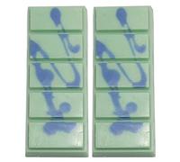 Auronna Wax Melts Bar Scented - Natural Handmade Soy Snap Bar - Highly Concentrate - Made in UK - Up to 80 Hours of Fragrance Cast (Frosty Eucalyptus, 2 Pack)