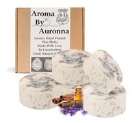 Auronna Wax Melts Scented - Natural Handmade Soy Snap - Highly Concentrate - Made in UK - Up to 80 Hours of Fragrance Cast (Anti Anixety)