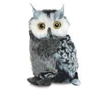 Aurora 12748 9-inch Great Horned Owl, Grey and White