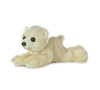 Aurora, 13294, Mini Flopsie Polar Bear, 8In, Soft Toy, Beige
