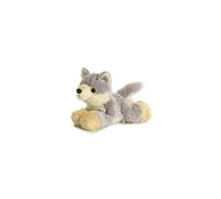 AURORA, 13296, Mini Flopsie Wolf, 8In, Soft Toy, White and Purple
