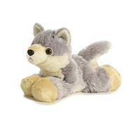 Aurora, 13296, Mini Flopsie Wolf, 8In, Soft Toy, White and Purple