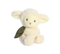 Aurora, 23367, ebba Baby Eco Laurin Lamb Rattle, 6In, Recycled Soft Toy, White