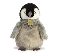 Aurora, 26,470, MiYoni Tots Emperor Penguin Chick, 9In, Eco-friendly soft toy, Grey