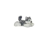 Aurora, 31293, Mini Flopsie Husky Mush, 8In, Soft Toy, Grey and White