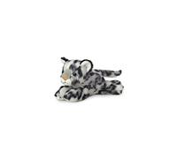 AURORA, 31367, Mini Flopsie Snow Leopard, 8In, Soft Toy, Black and White