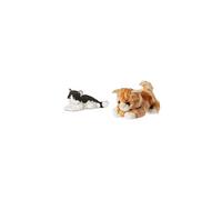 AURORA, 31420, Flopsies Oreo The Cat, 12In, Soft Toy, Black and White & World 60467 MiYoni Tots Tabby Cat Plush Toy (Orange)