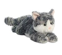 Aurora, 31538, Flopsies Lily Cat, 12In, Soft Toy, Grey and White