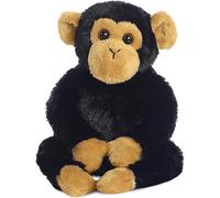 Aurora, 31710, Mini Flopsies Clyde the Chimp, 8In, Soft Toy, Black and Brown