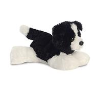 Aurora Mini Flopsie Cami Border Collie Soft Toy Black